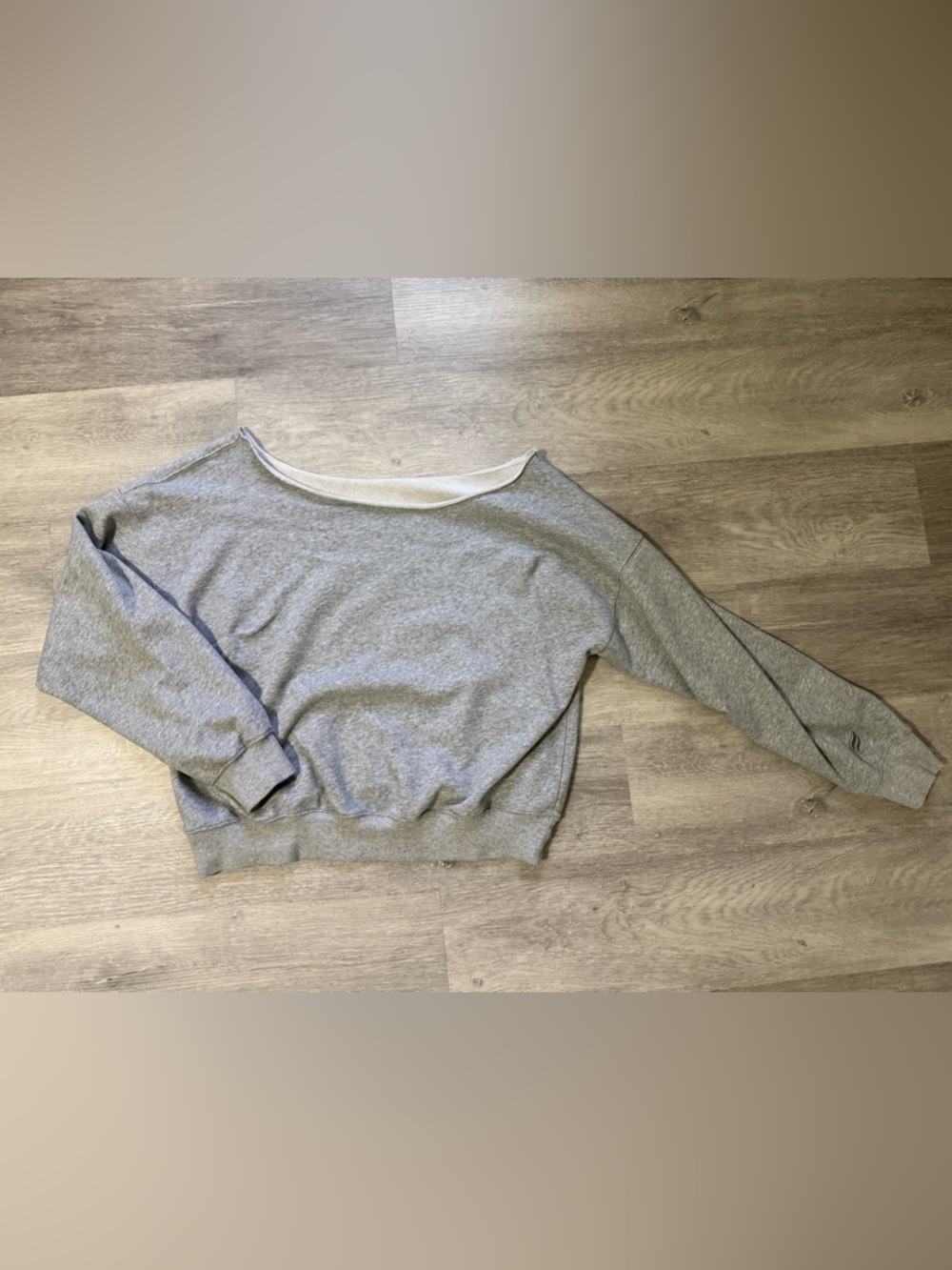 Fabletics Year Round Terry Off the Shoulder Sweatshirt